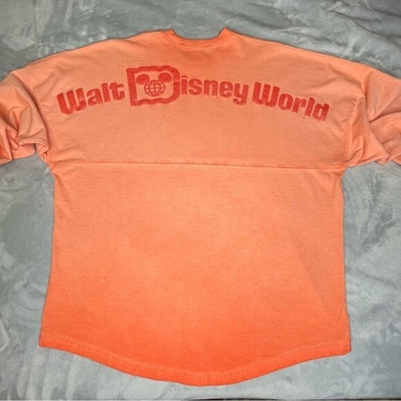 Disney World Spirit Jersey Glitter Ombre Orange Size Large - Picture 7 of 8